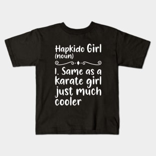 Hapkido girl Kids T-Shirt